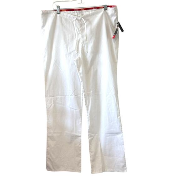 NWT Dickies EDS Signature Unisex White Scrub Pants Size Small – Relaxed Fit - Picture 1 of 5